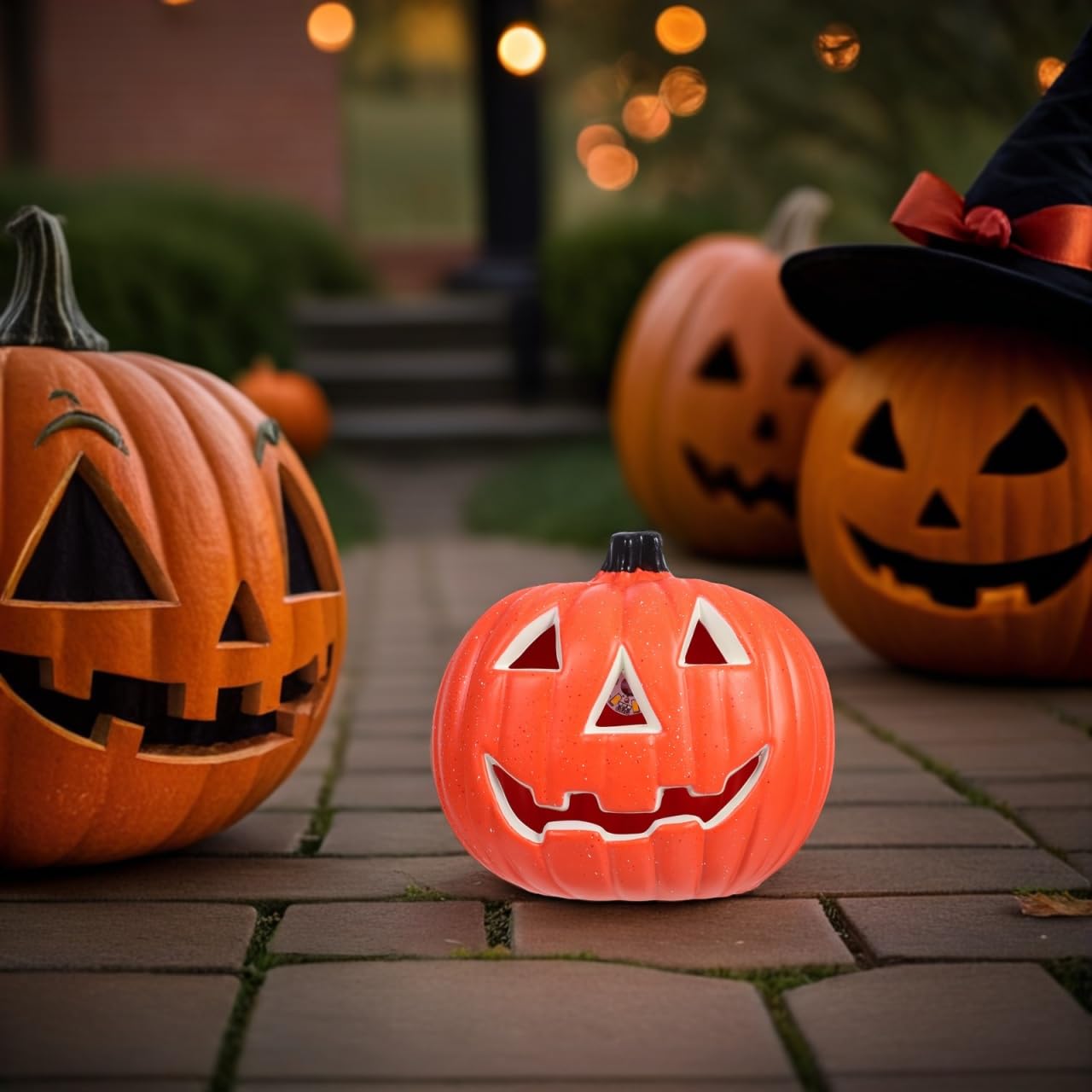 Halloween Pumpkin Lantern,Halloween Light up Jack O Lantern